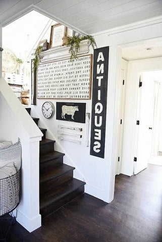 Farmhouse Style Staircase Wall Décor