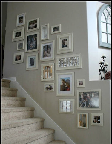 Wall decoration of a modern staircase