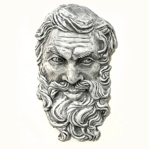 Man Face Sculpture Decoration