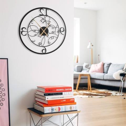 Metal wall clock