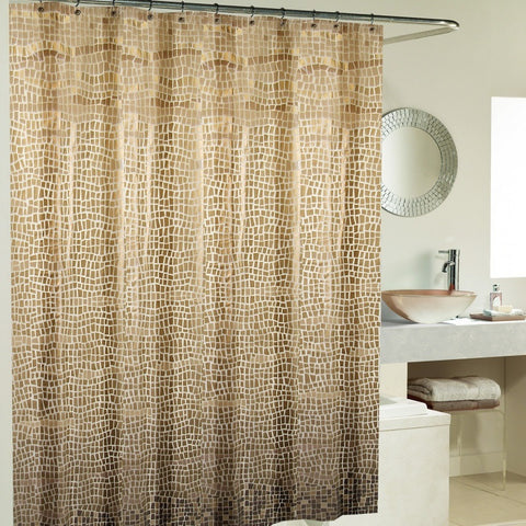 plaid shower curtain