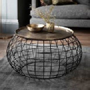 Metal coffee table