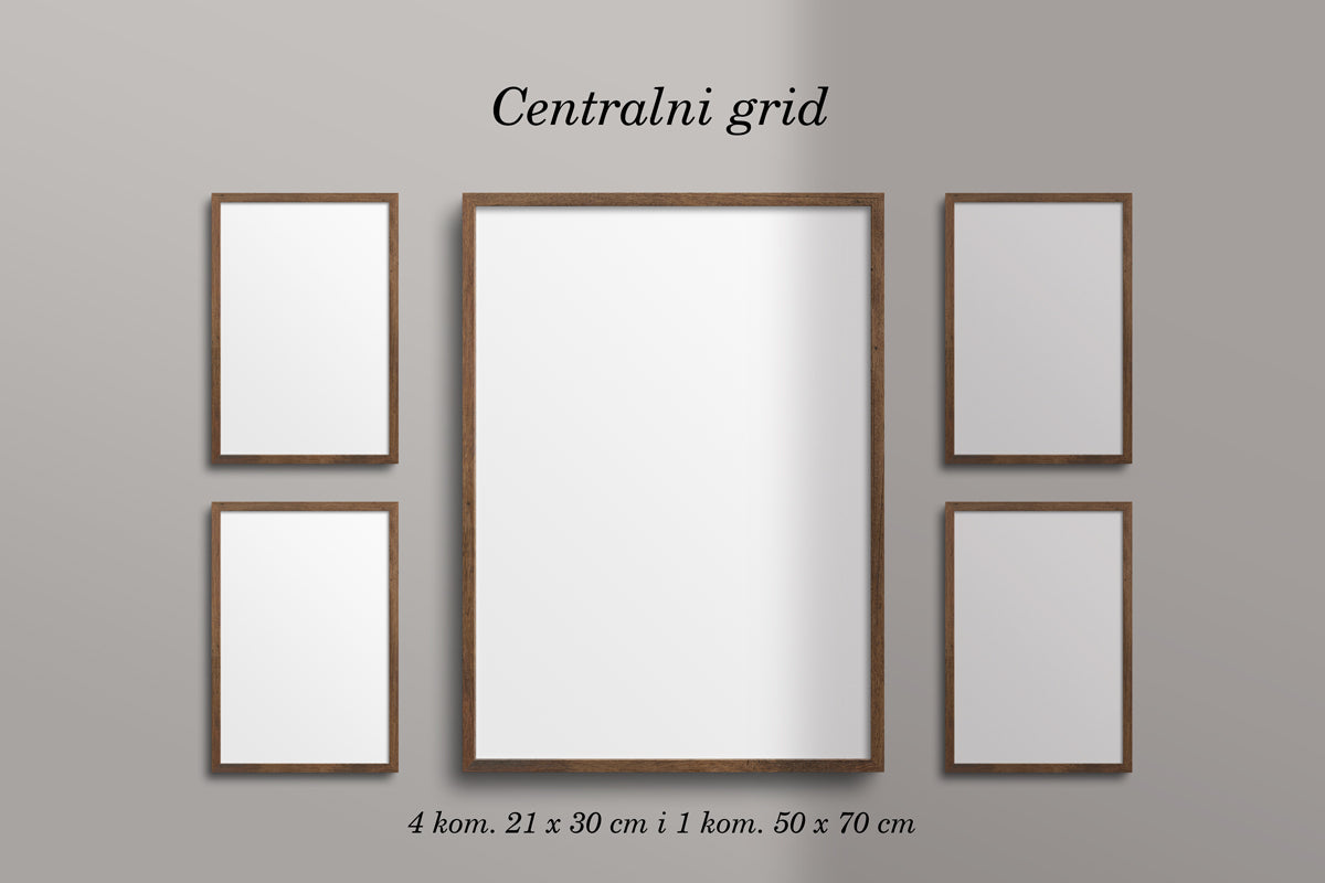 Raspored okvira - centralni grid