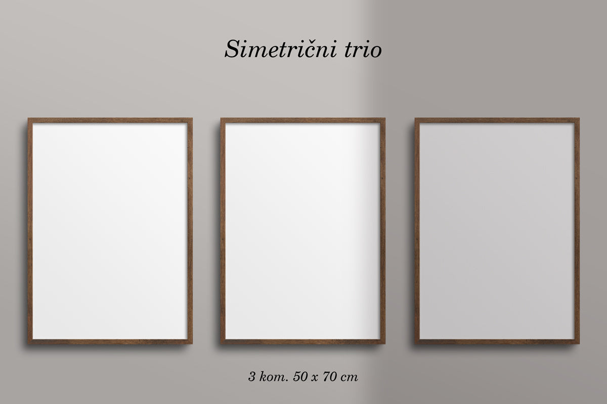 Raspored okvira - simetrični trio