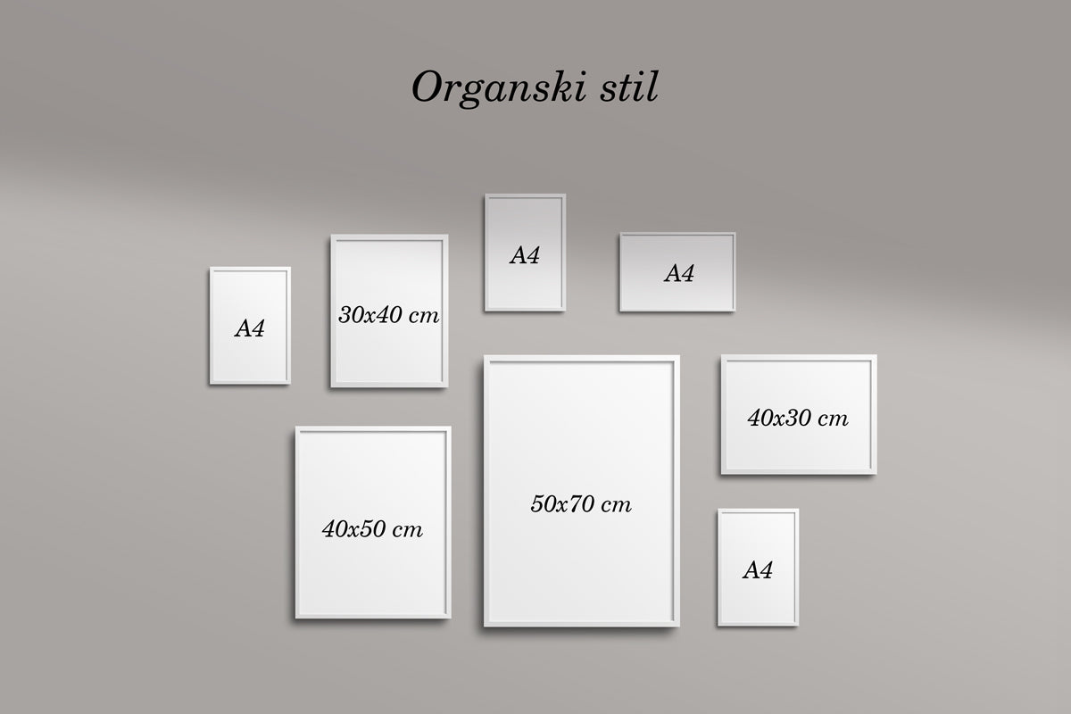 Raspored okvira - organski stil