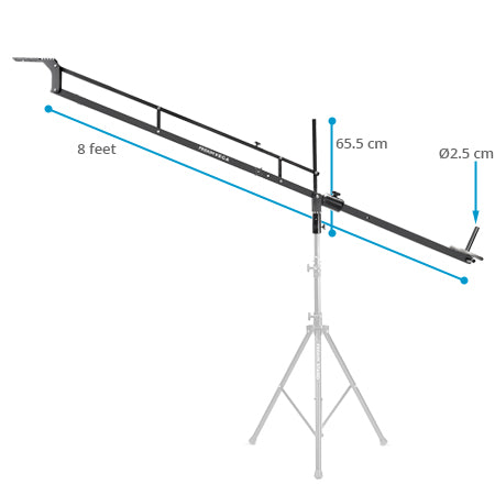 Proaim 8' Vega Jib Crane for DSLR Video Cameras | Payload: 8kg/17lb
