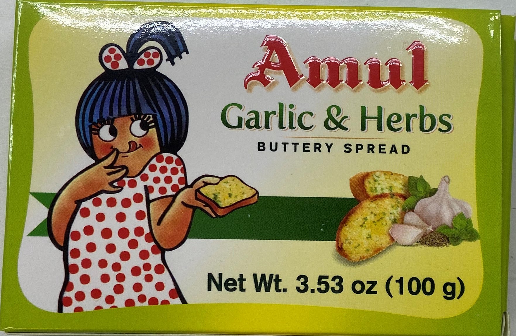 Amul Butter Garlic And Herbs 100 Grams – New Foods Of India