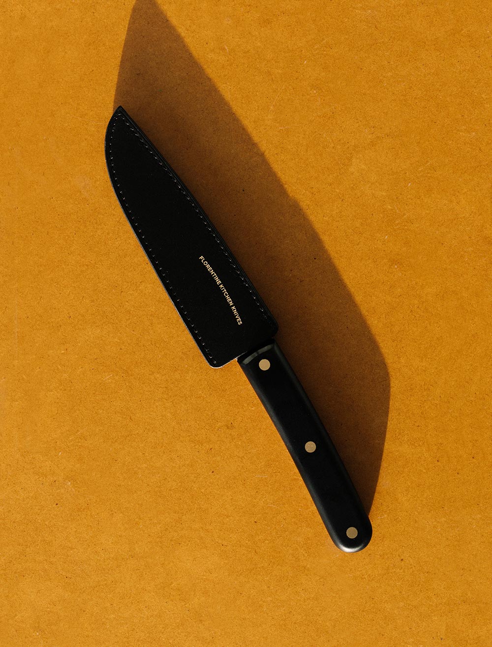 Florentine Kitchen Knives - Blade Guard - Tan Leather - Bread