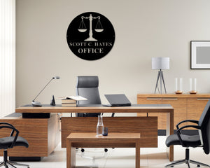 Law Office Sign, Law School Gift, Gift for Attorney, Gift For Lawyer, –  Custom Decor Direct