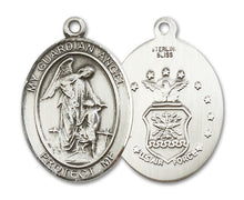 Load image into Gallery viewer, Guardian Angel / Air Force Custom Medal - Sterling Silver
