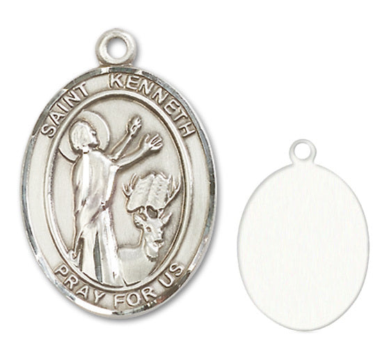 St. Kenneth Custom Medal - Sterling Silver