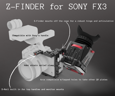 Jaula Sony FX3 y Z-Finder