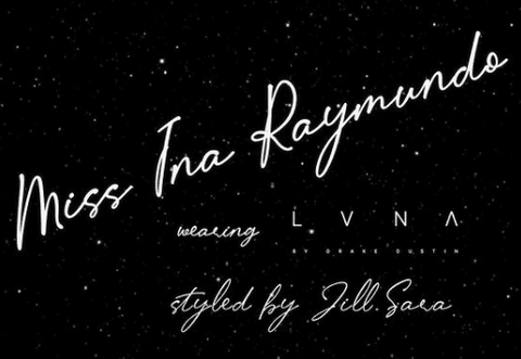 Ina Raymundo wears LVNA By Drake Dustin