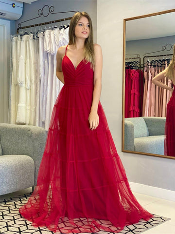 Red Ruched Mesh Bodycon Midi Dress – ShObO
