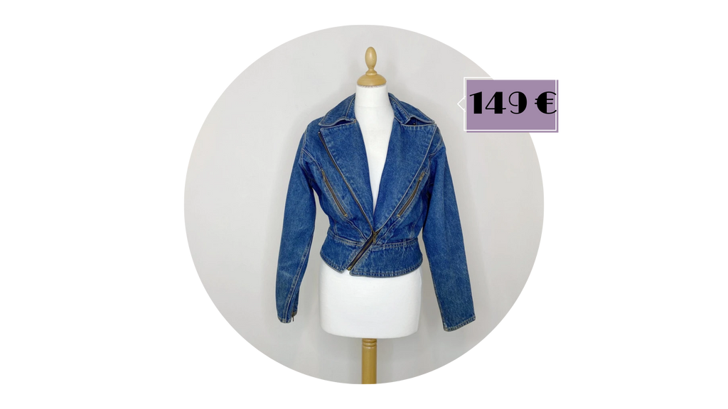 veste en jean vintage