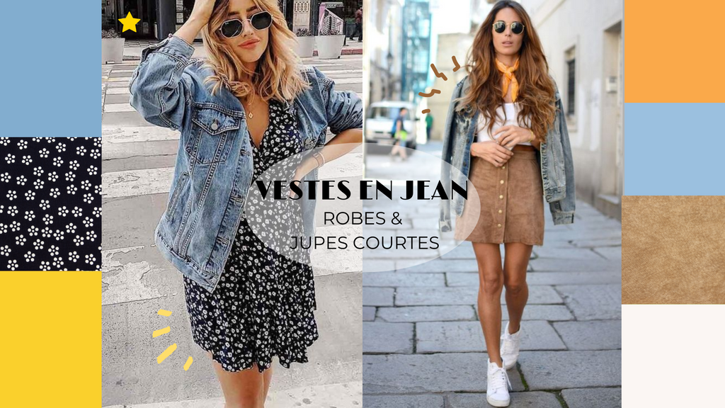 look vintage veste en jean