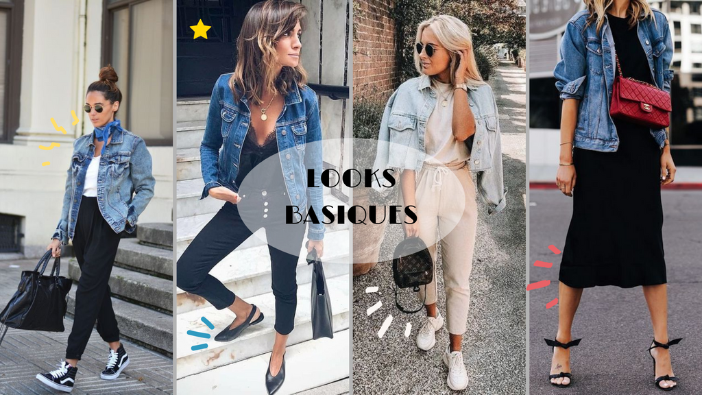 5 looks différents pour porter sa veste en jean – bichonnezmoi