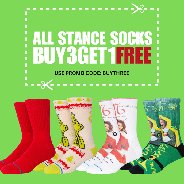 Stance socks holiday Christmas sale buy 3 get 1 free