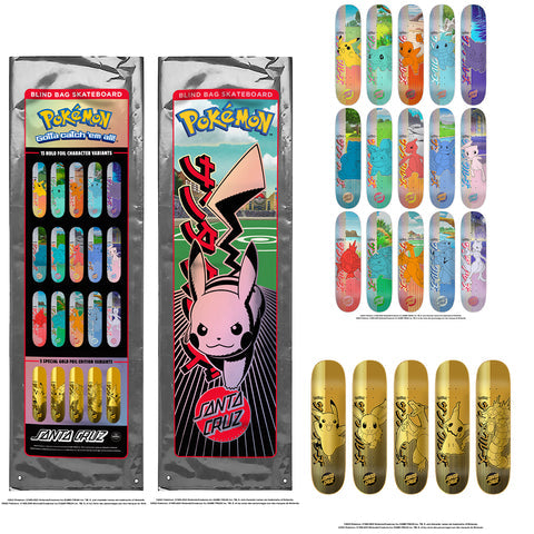 Santa Cruz Pokémon skateboard decks variants