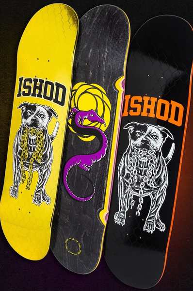 real skateboards Ishod Wair skateshop day dog deck real skateboards jimmy Wilkins yellow and purple snake skateshop day deck online canada
