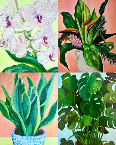 Tropical paintings by Mattie Art