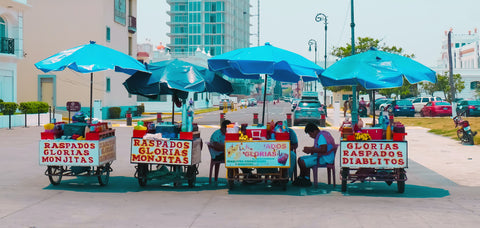 Street food carts, Mexico