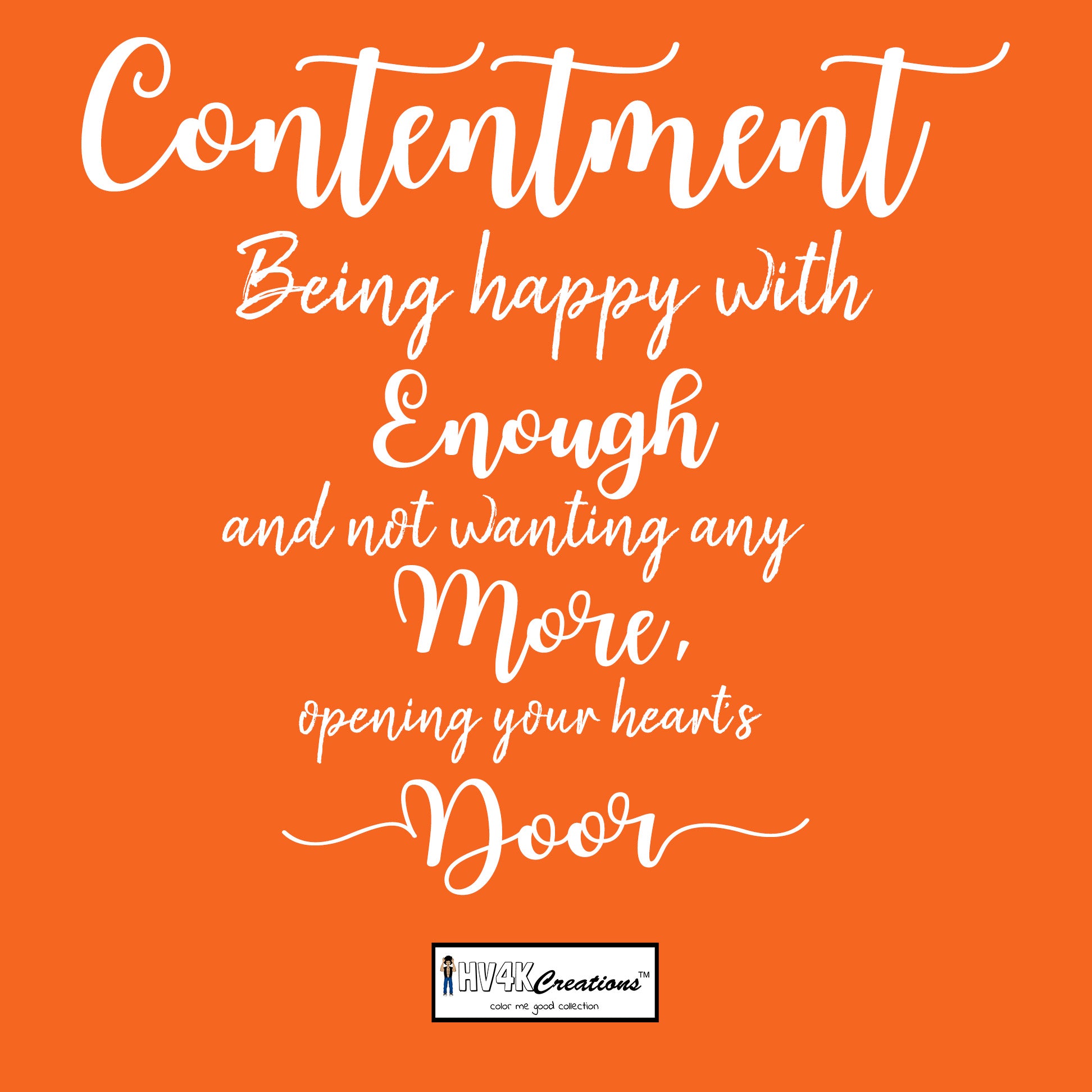 contentment rhyme picture