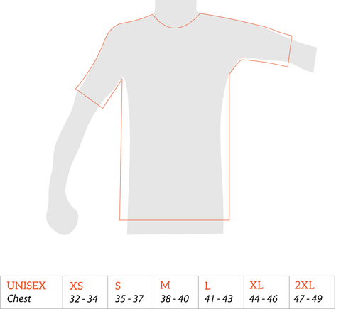 Adult clothing size chart