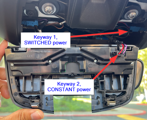 Dongar Technologies 3 pin Key Way 1 Dash Cam Adapter in 718