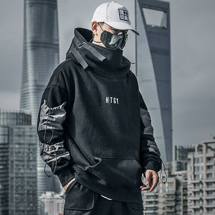 Embroidered Hoodie Techwear