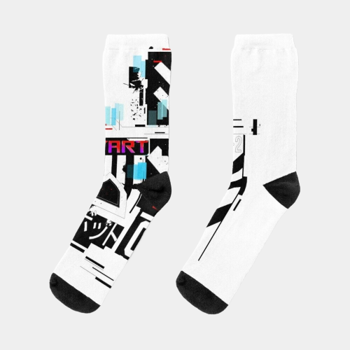 white-cyberpunk-socks