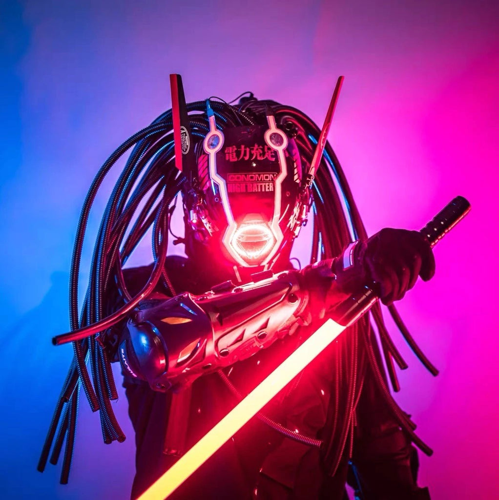 casco-mascara-samurai-cyberpunk