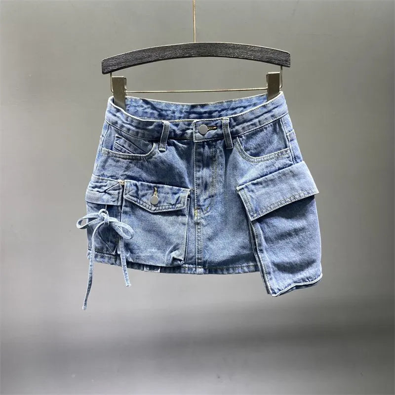 denim-cargo-skirt