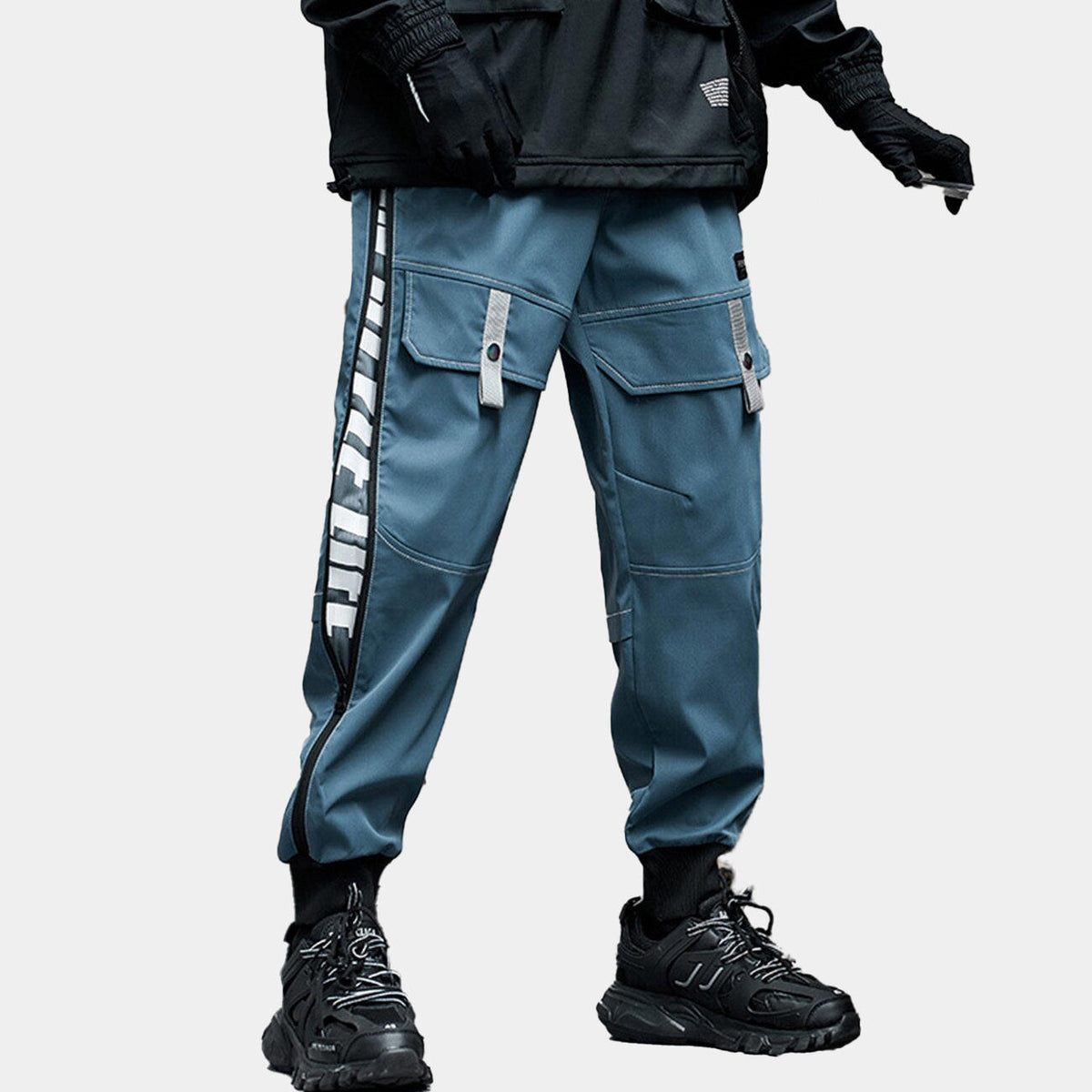 Pants Techwear Side Zipper | CYBER TECHWEAR®