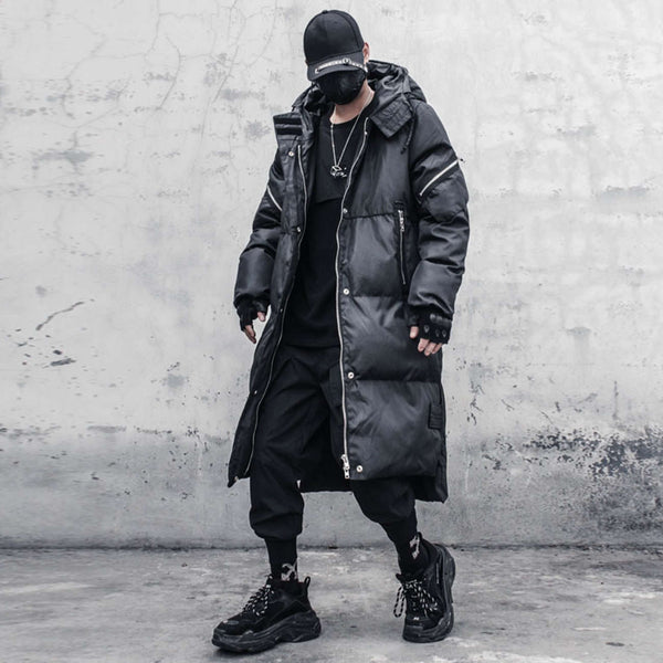 Techwear Padded Long Parka