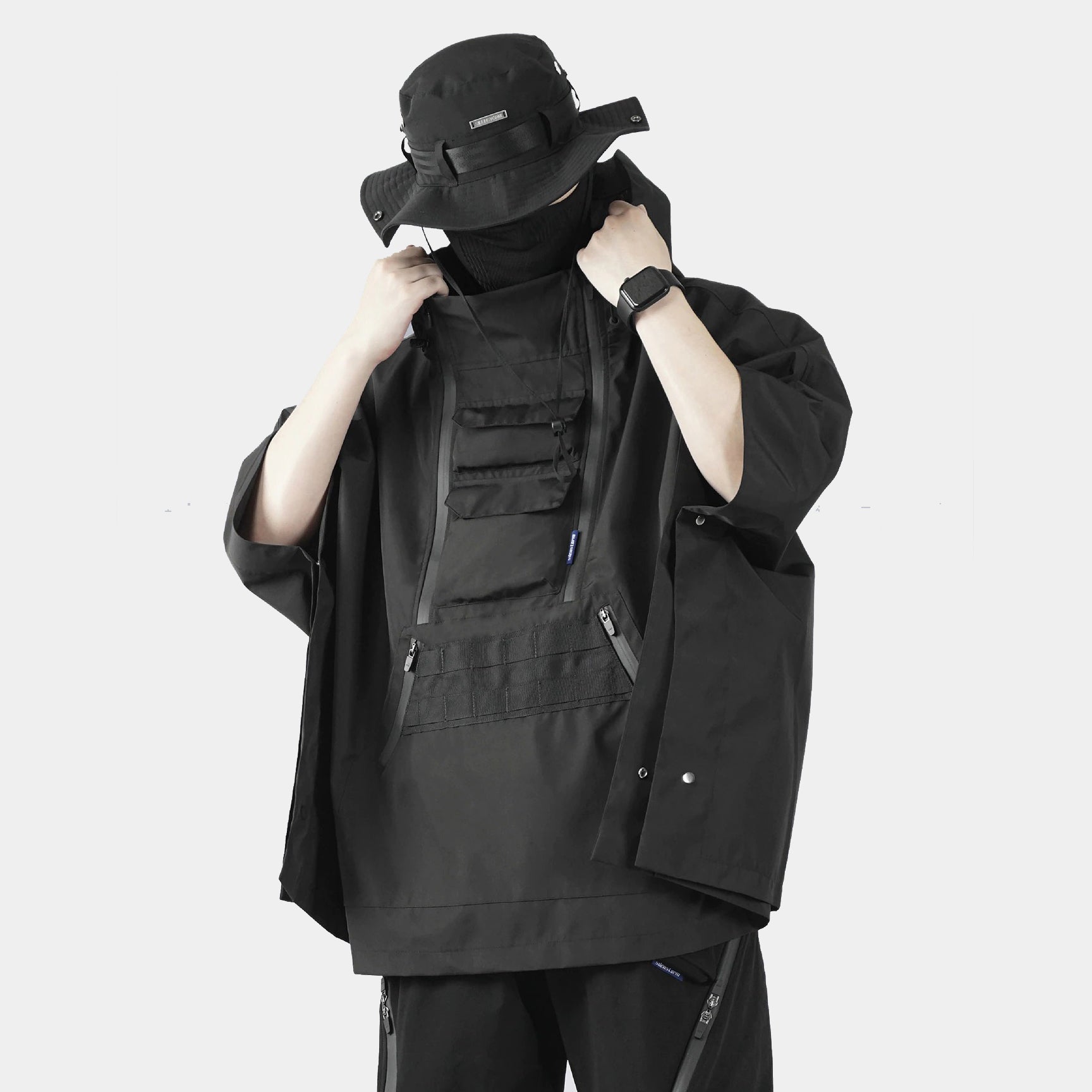 Functional Techwear Poncho | CYBER TECHWEAR®