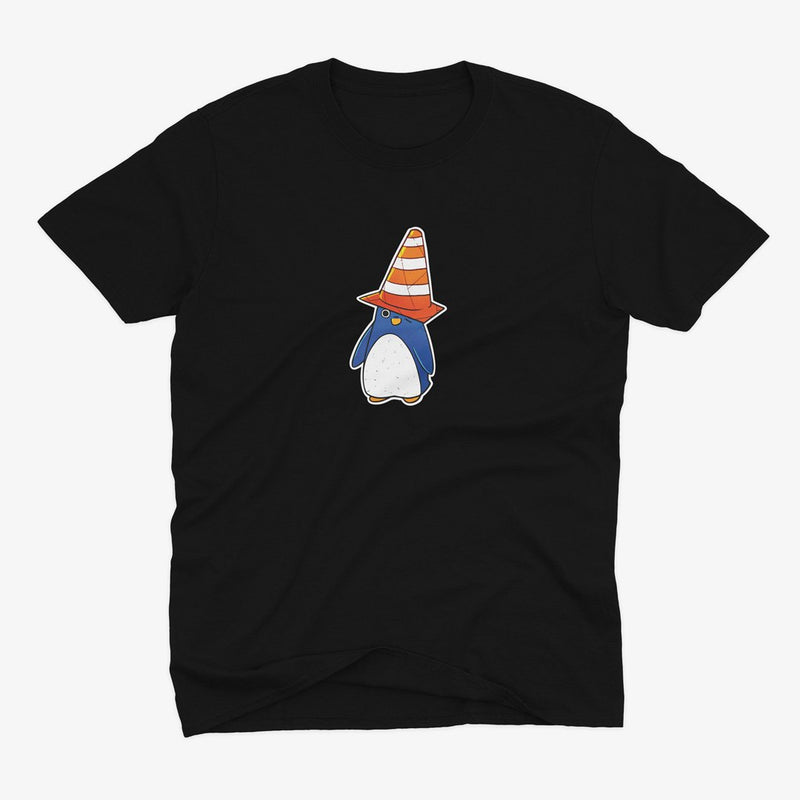Funny Penguin Cone Μαύρο T-Shirt