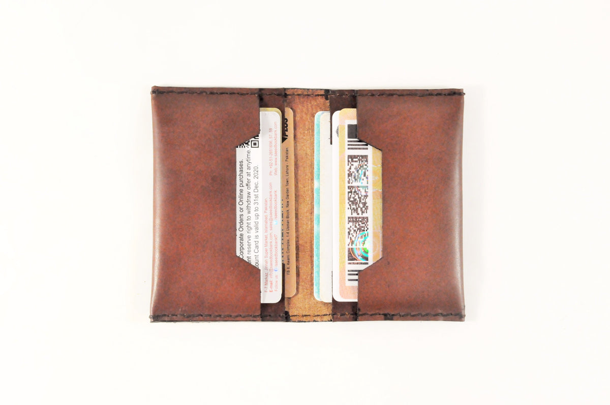 Leather Bifold Card Wallet Card Cases by Barismil