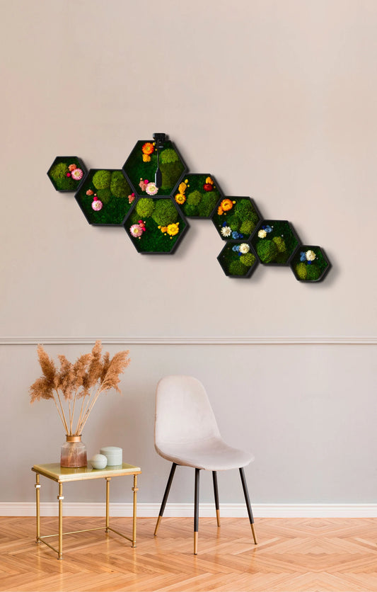 Colorful Floral Moss Pathway Wall Art – Bright America LLC