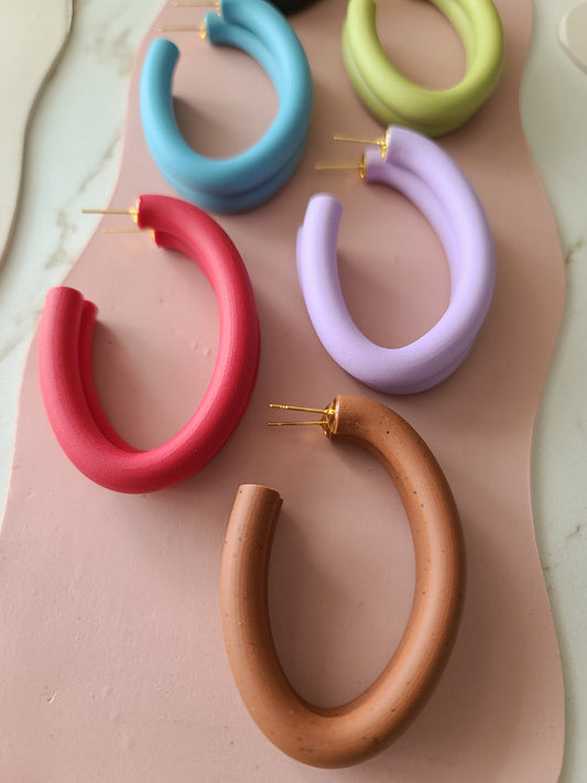 Polymer Clay Hoop Earrings Class – Assembly: gather + create
