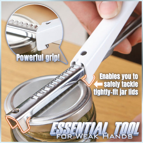 Adjustable Magnetic Bottle Cap Opener Stainless Steel Lids Off Jar