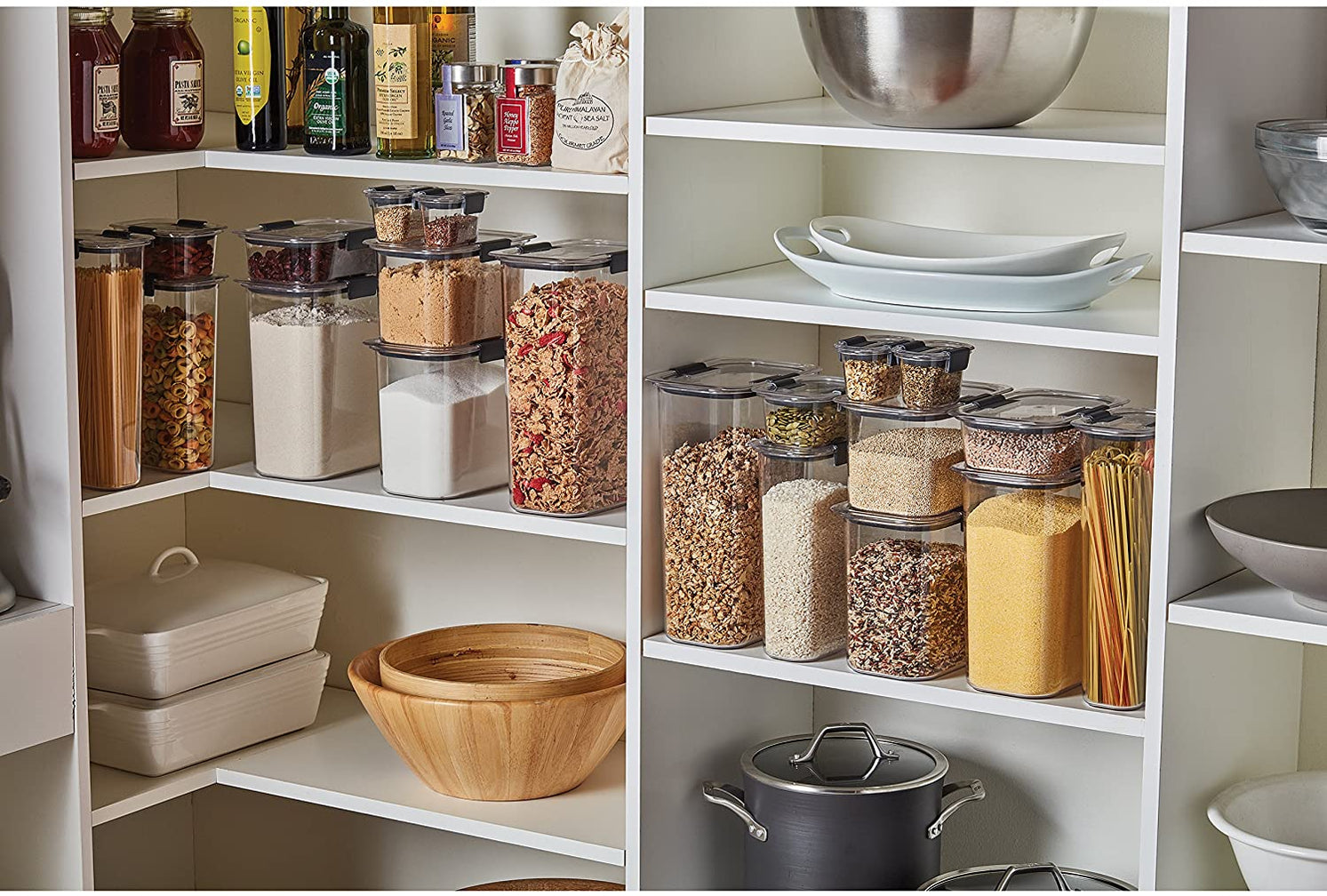 rubbermaid brilliance pantry 20 piece