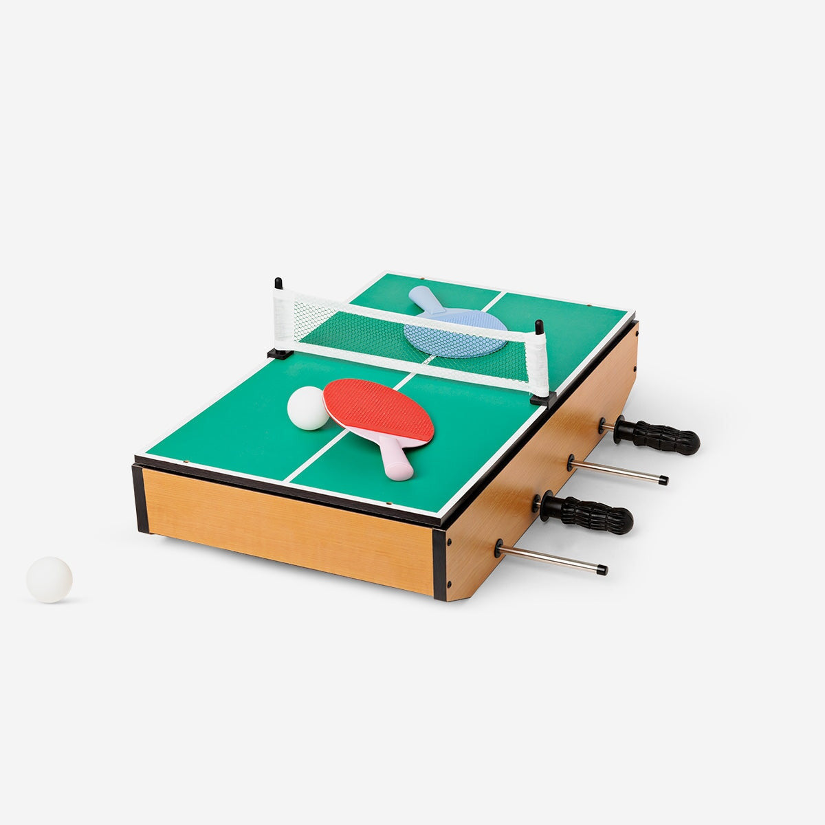 Gioco da tavolo 3 in 1. Calcio ping pong e shuffleboard