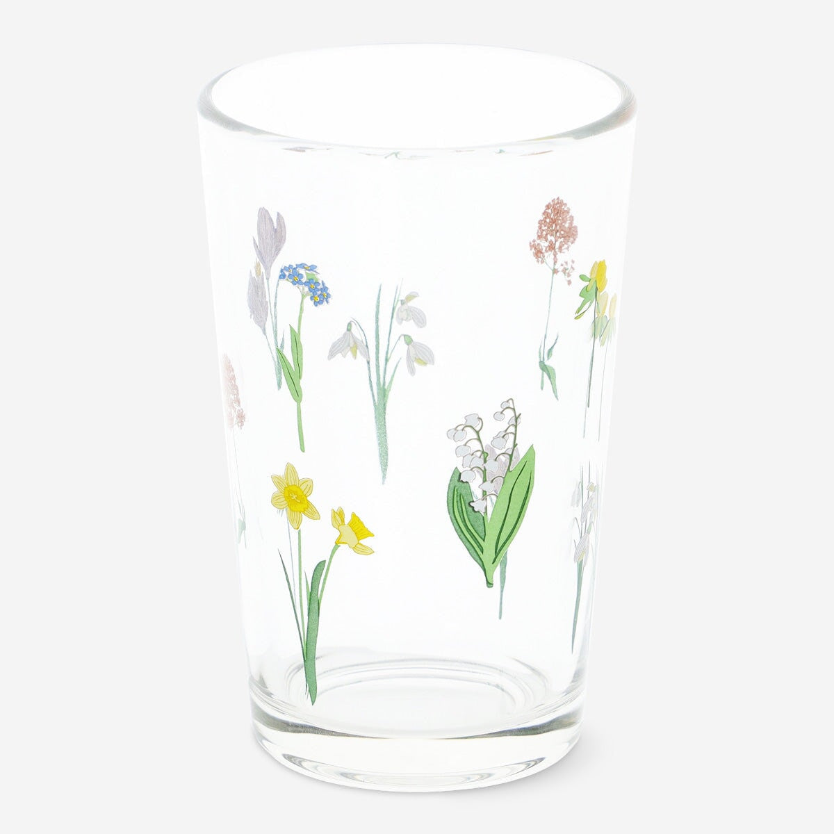 Image of Flower drinking glass