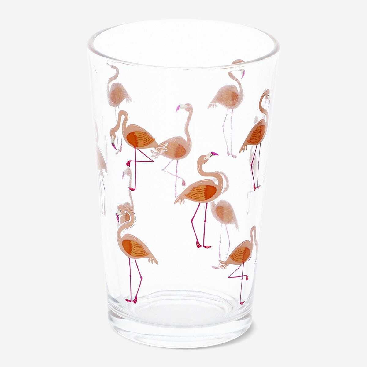 Image of Flamingo drinking glass. 220 ml