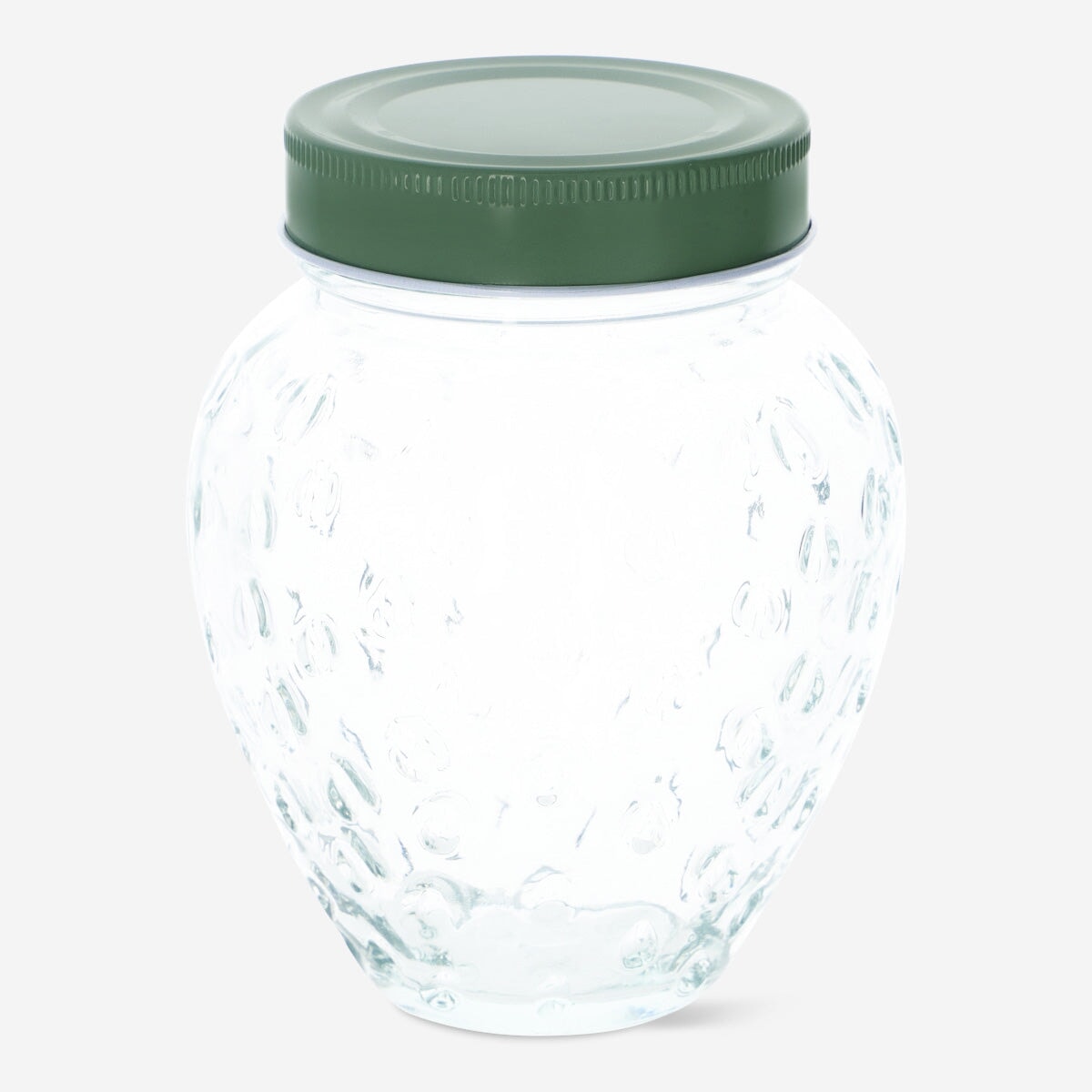 Image of Strawberry glass jar. 500 ml