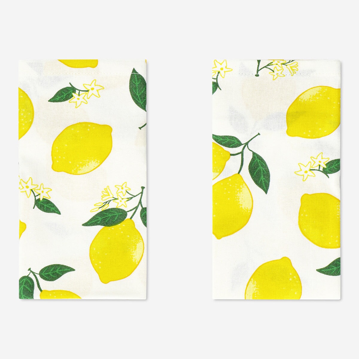 Image of Lemon fabric napkins. 2 pcs