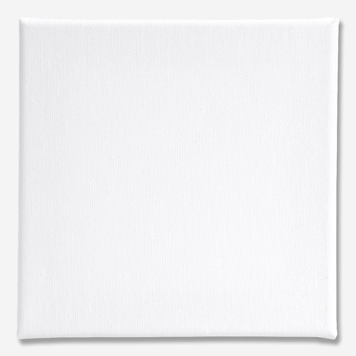 Hvidt kvadratisk kunstnerlærred 15 x 15 cm - træramme