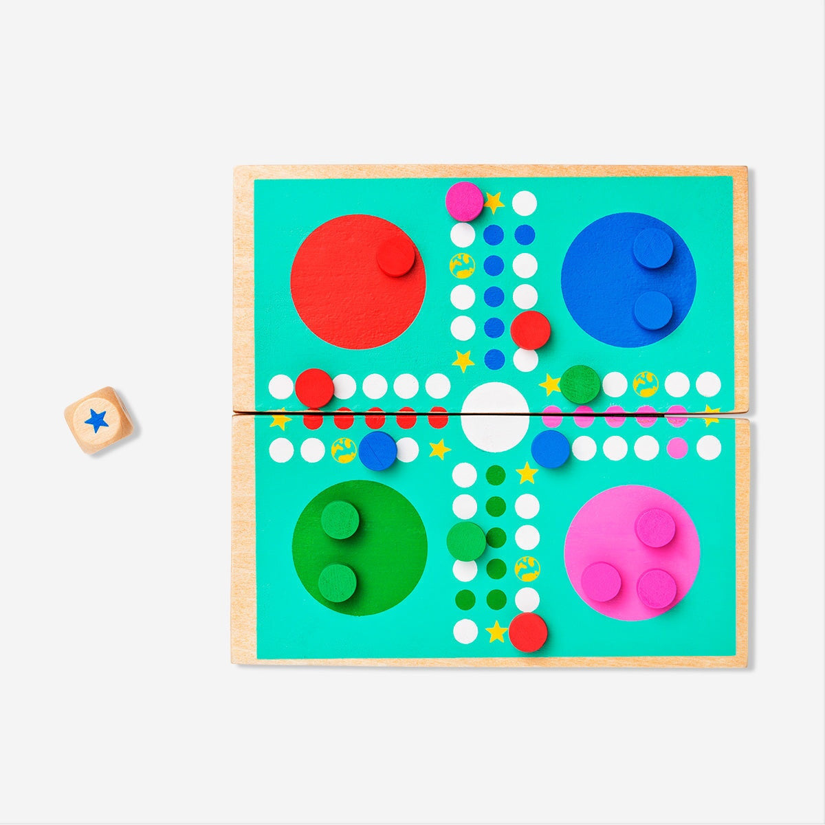 Wooden Ludo Game-image-1