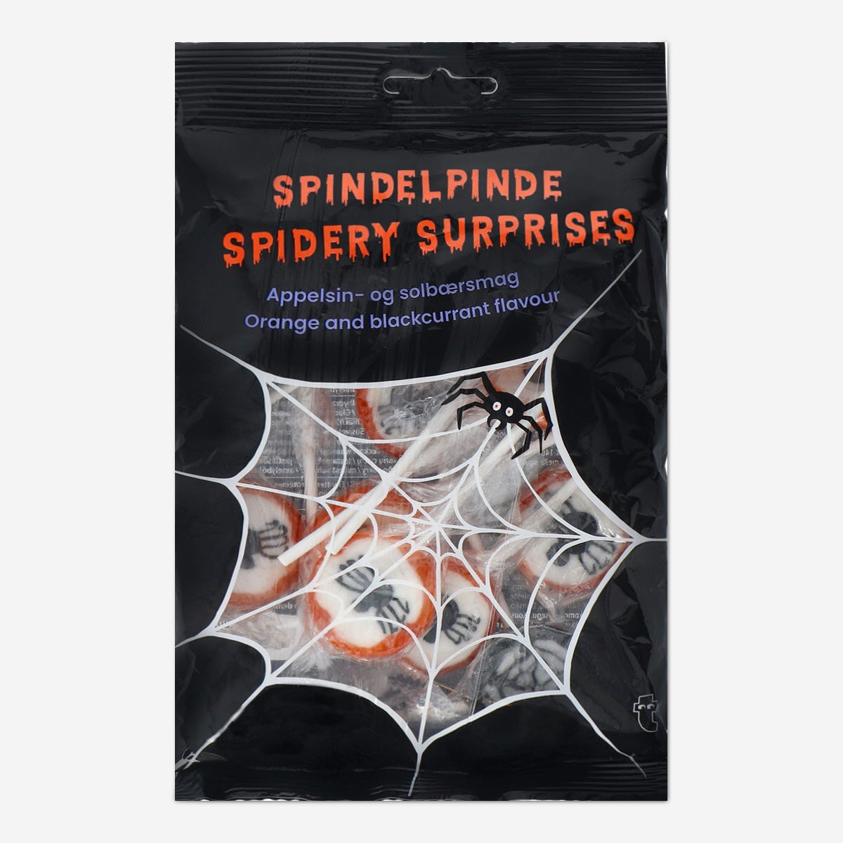 Image of Spidery surprises. Orange and blackcurrant